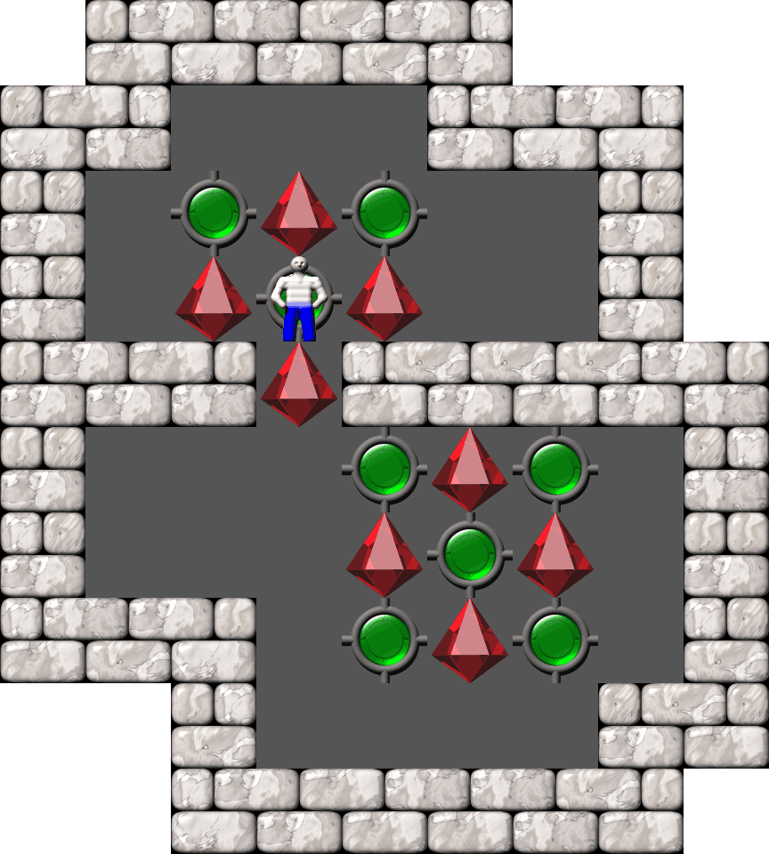 Sokoban Magic Pearls level 53